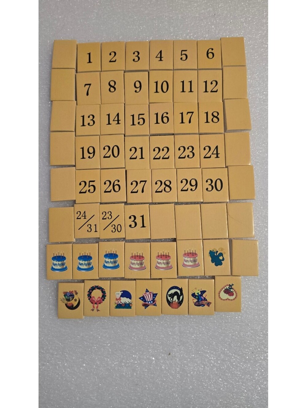 Bradford Exchange HARRY POTTER Perpetual Calendar Tiles Complete